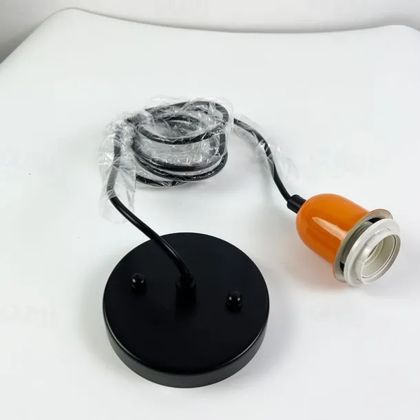 LED Pendant Light Orange Shade Pendant Light Fixture Kitchen Island Hanging Chandelier Light Fixtures Dark Green Bedroom Bedside Adjustable Ceiling Light Hanging Lamp
