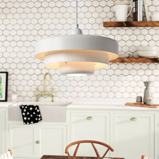 LED Pendant Light Orange Shade Pendant Light Fixture Kitchen Island Hanging Chandelier Light Fixtures Dark Green Bedroom Bedside Adjustable Ceiling Light Hanging Lamp
