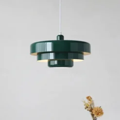 LED Pendant Light Orange Shade Pendant Light Fixture Kitchen Island Hanging Chandelier Light Fixtures Dark Green Bedroom Bedside Adjustable Ceiling Light Hanging Lamp