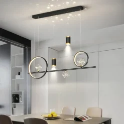 LED Pendant Light Projector Light Modern Nordic Sky Star Chandelier Dining Room Lamp Creative