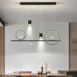 LED Pendant Light Projector Light Modern Nordic Sky Star Chandelier Dining Room Lamp Creative