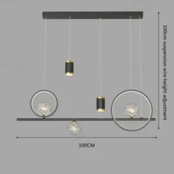 LED Pendant Light Projector Light Modern Nordic Sky Star Chandelier Dining Room Lamp Creative