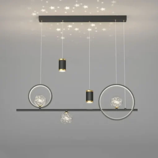 LED Pendant Light Projector Light Modern Nordic Sky Star Chandelier Dining Room Lamp Creative