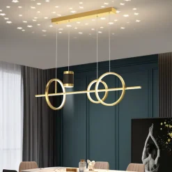 LED Pendant Light Simple Modern Chandelier Designer Projection Star Moon Light Restaurant Table Bar