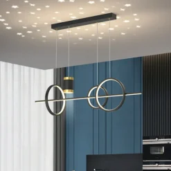 LED Pendant Light Simple Modern Chandelier Designer Projection Star Moon Light Restaurant Table Bar