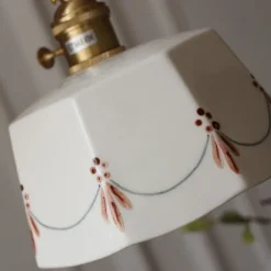 LED Pendant Light Warm White 10/50cm 1/3-Light Industrial Style Ceramic Hanging Lamp Lampshade E27 Screw Ceiling Lighting Fixtures Bedroom Dining Room Corridor Decoration 85-265V