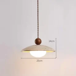 LED Pendant Light Wood Design Warm White Modern Farmhouse Cord Adjustable Pendant Lamps Kitchen Island Lighting for Dining Room Bedroom Hallway Over Sink 110-240V