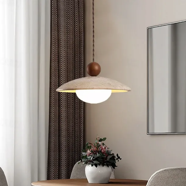 LED Pendant Light Wood Design Warm White Modern Farmhouse Cord Adjustable Pendant Lamps Kitchen Island Lighting for Dining Room Bedroom Hallway Over Sink 110-240V