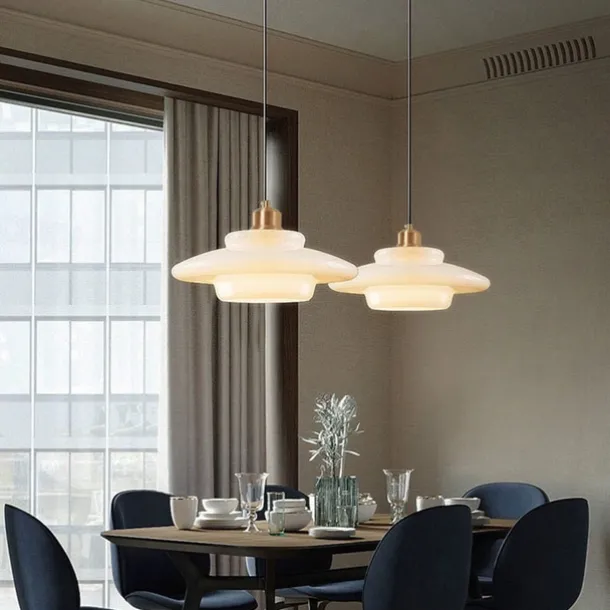 LED Pendant Lights for Over Dining Room Table 1 Light Brass Ceiling Pendant Light for Kitchen Island Light Entryway Lighting 110-240V