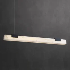 LED Pendant Lights Line Desin Marble Kitchen Modern Foyer Entryway Light Fixtures Ceiling Hanging Globe Over Table Warm White 110-240V