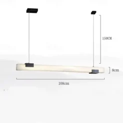 LED Pendant Lights Line Desin Marble Kitchen Modern Foyer Entryway Light Fixtures Ceiling Hanging Globe Over Table Warm White 110-240V