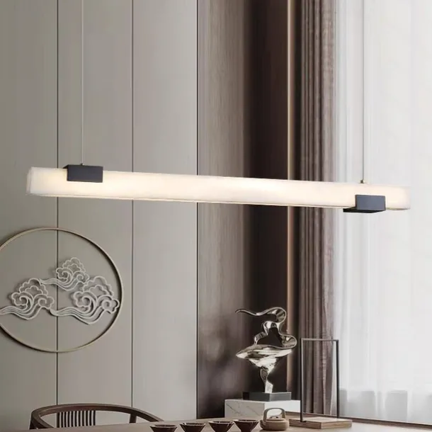 LED Pendant Lights Line Desin Marble Kitchen Modern Foyer Entryway Light Fixtures Ceiling Hanging Globe Over Table Warm White 110-240V