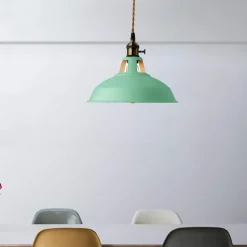 LED Pendant Lights Macaron Color Industrial Chandelier Creative Modern Adjustable Metal E27 Chandelier is Applicable to Living Room Kitchen Island and Hotel