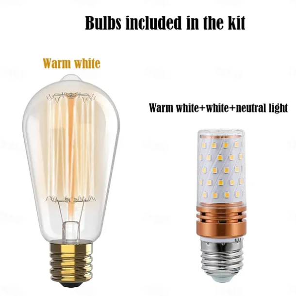 LED Pendant Lights Macaron Color Industrial Chandelier Creative Modern Adjustable Metal E27 Chandelier is Applicable to Living Room Kitchen Island and Hotel