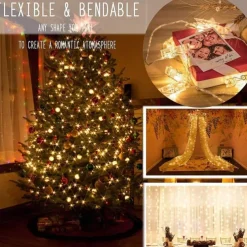 LED Photo Clip Copper String Lights 3M 9.8ft 20 LED Photo Clips Starry Fairy for Christmas Party,Hanging Pictures Cards Bedroom Wall Decorations Home Décor