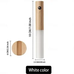 LED PIR Human Motion Sensor Wall Lamp USB Wood Stick Move Night Light Magnetic Corridor Cabinet Wardrobe Light Home Decor Light