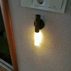 LED PIR Human Motion Sensor Wall Lamp USB Wood Stick Move Night Light Magnetic Corridor Cabinet Wardrobe Light Home Decor Light