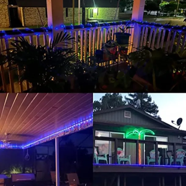 LED Rope Lights LED String Lights Outdoor Waterproof IP65 Christmas Fairy Lights 30m-300Leds 22m-200Leds 12m-100Leds 7m-50Leds 8 Modes Battery Powered Dimmable/Timer with Remote for Party