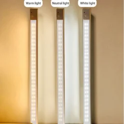 Led Sensor Cabinet Light with Remote Control Magnetic Dimmable Soft Light Wall Lamp Human Body Sensor Induction