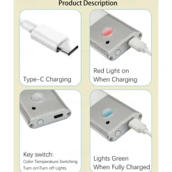 Led Sensor Cabinet Light with Remote Control Magnetic Dimmable Soft Light Wall Lamp Human Body Sensor Induction