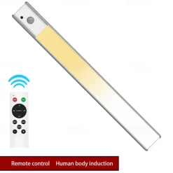 Led Sensor Cabinet Light with Remote Control Magnetic Dimmable Soft Light Wall Lamp Human Body Sensor Induction