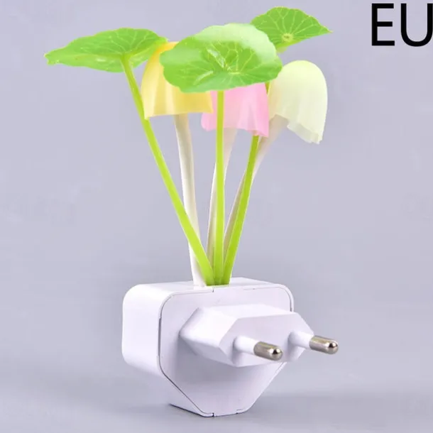 LED Sensor Night Light Plug-in Mushroom NightLights Color Changing Lamp Mushroom Decor, AUSAYE Mini Cute Night Lights for Kids Adults Bedroom Toilet Bathroom Stairs Kitchen Hallway