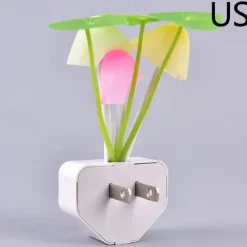 LED Sensor Night Light Plug-in Mushroom NightLights Color Changing Lamp Mushroom Decor, AUSAYE Mini Cute Night Lights for Kids Adults Bedroom Toilet Bathroom Stairs Kitchen Hallway