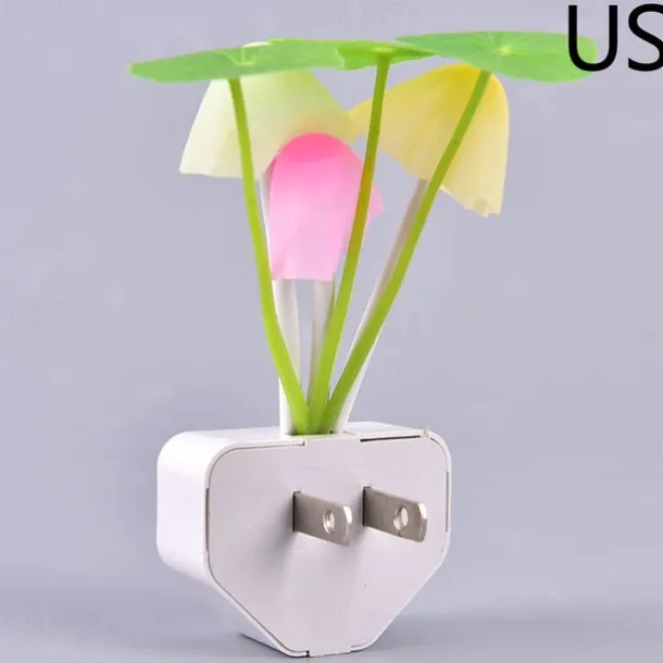 LED Sensor Night Light Plug-in Mushroom NightLights Color Changing Lamp Mushroom Decor, AUSAYE Mini Cute Night Lights for Kids Adults Bedroom Toilet Bathroom Stairs Kitchen Hallway