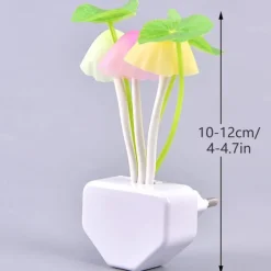 LED Sensor Night Light Plug-in Mushroom NightLights Color Changing Lamp Mushroom Decor, AUSAYE Mini Cute Night Lights for Kids Adults Bedroom Toilet Bathroom Stairs Kitchen Hallway