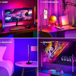 LED Smart Light Bar RGB Pickup Rhythm Night Light Music Bluetooth APP Remote Control Bedside Desktop Computer Game TV Atmosphere Light Shustar