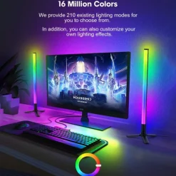 LED Smart Light Bar RGB Pickup Rhythm Night Light Music Bluetooth APP Remote Control Bedside Desktop Computer Game TV Atmosphere Light Shustar