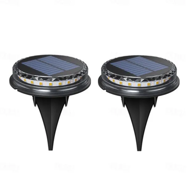 LED Solar Lawn Light Ground Lights Outdoor Waterproof In-ground Solar Lights For Landscape Walkway Lawn Steps Decks Etc