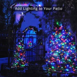 LED Solar Outdoor String Lights, Waterproof 12m 100LEDs & 7m 50LED String Lights for Christmas Garden & Party