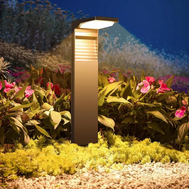 LED Solar Pathway Lights Outdoor Waterproof Bright Landscape Path Lights for Yard Patio Backyard Lawn Driveway Walkway Garden Decorative with Warm and Cool White Light