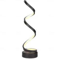 LED Spiral Table Lamp Modern Three-gear Dimming USB Power Button Switch