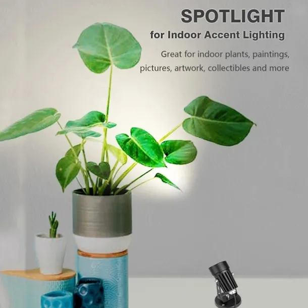 LED Spot Light USB Interface Dimming Color Adjustment Timed Spotlight Warm Light White Light Neutral Light Projection Light Indoor Plant Lighting Decoration Atmosphere Light Plant Landscape Decoration Light 1pc