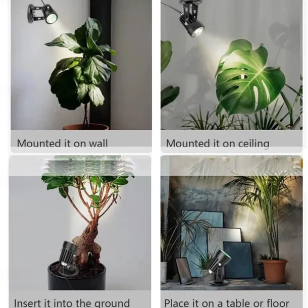 LED Spot Light USB Interface Dimming Color Adjustment Timed Spotlight Warm Light White Light Neutral Light Projection Light Indoor Plant Lighting Decoration Atmosphere Light Plant Landscape Decoration Light 1pc