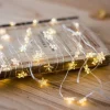 LED Star Lights 2M 5M Silver Wire Fairy String Lights Holiday Decoration Light for Christmas New Year's Holiday Decoration Lighting Battery Powered (without Battery)