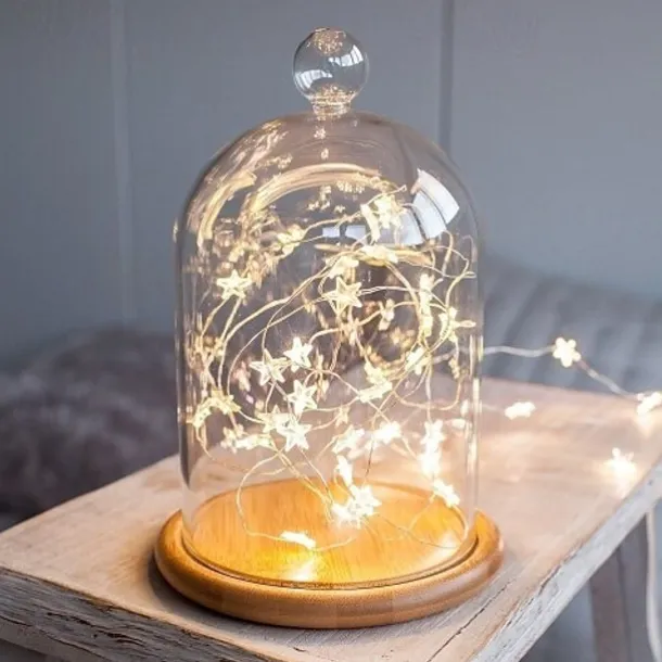 LED Star Lights 2M 5M Silver Wire Fairy String Lights Holiday Decoration Light for Christmas New Year's Holiday Decoration Lighting Battery Powered (without Battery)