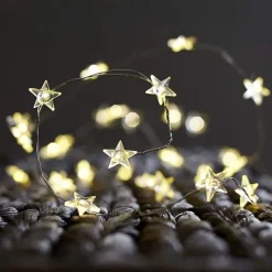 LED Star Lights 2M 5M Silver Wire Fairy String Lights Holiday Decoration Light for Christmas New Year's Holiday Decoration Lighting Battery Powered (without Battery)