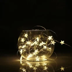 LED Star Lights 2M 5M Silver Wire Fairy String Lights Holiday Decoration Light for Christmas New Year's Holiday Decoration Lighting Battery Powered (without Battery)