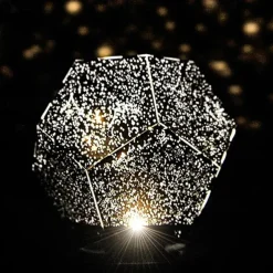 LED Starry Projector Light Bedside Night Lamp Planetario Casero for Kids Baby Nursery Planetarium Constellation Projector Night Scape Lights Home Bedroom Decoration