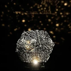 LED Starry Projector Light Bedside Night Lamp Planetario Casero for Kids Baby Nursery Planetarium Constellation Projector Night Scape Lights Home Bedroom Decoration