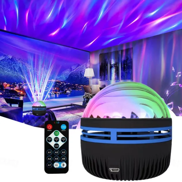 LED Starry Sky Projection Light Mini Remote Control Projector USB Plug-in Colorful Atmosphere Small Night Light