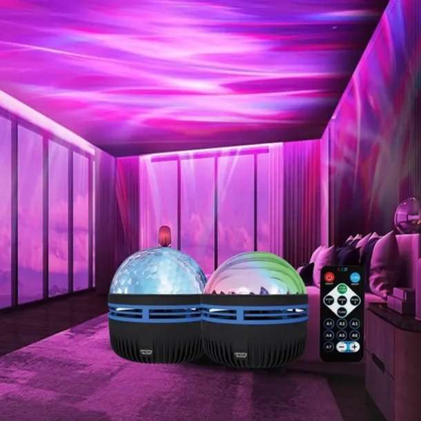 LED Starry Sky Projection Light Mini Remote Control Projector USB Plug-in Colorful Atmosphere Small Night Light