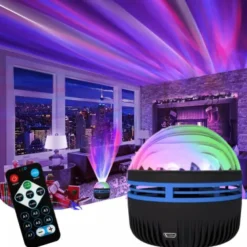 LED Starry Sky Projection Light Mini Remote Control Projector USB Plug-in Colorful Atmosphere Small Night Light