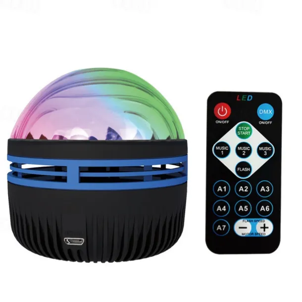 LED Starry Sky Projection Light Mini Remote Control Projector USB Plug-in Colorful Atmosphere Small Night Light