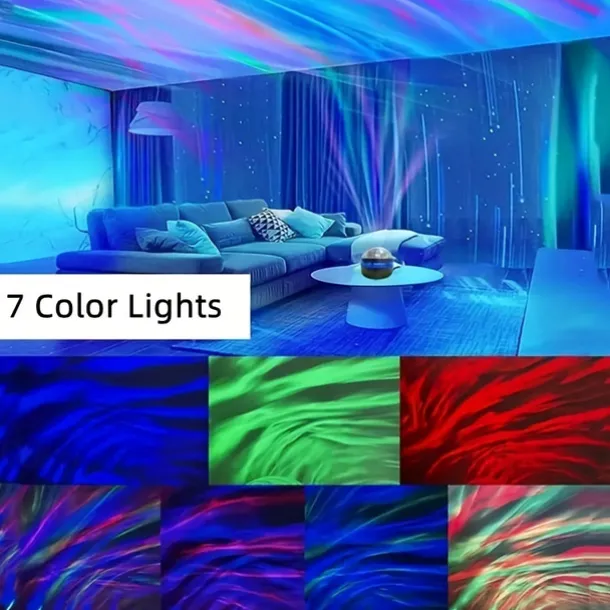 LED Starry Sky Projection Light Mini Remote Control Projector USB Plug-in Colorful Atmosphere Small Night Light