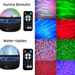 LED Starry Sky Projection Light Mini Remote Control Projector USB Plug-in Colorful Atmosphere Small Night Light