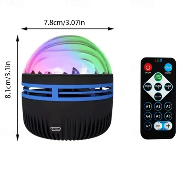 LED Starry Sky Projection Light Mini Remote Control Projector USB Plug-in Colorful Atmosphere Small Night Light